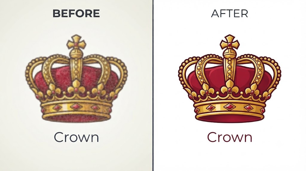 Logo Redraw Before After